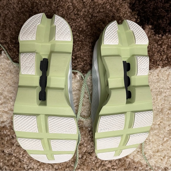 On Running Women's Cloudmonster Sneakers Sz 9.5 In Glacier / Meadow - Picture 11 of 11